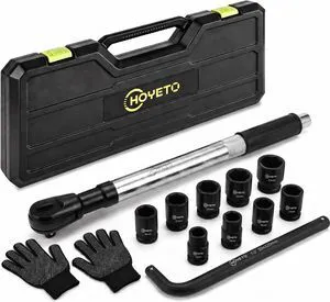 430mm offset Extension Ratchet Wrench Socket Set, Impact Ready Reach tight spaces easily. Use manually for precision or attach an impact wrench for extra speed. Heavy-duty case included 430mm offset Extension Ratchet Wrench Socket Set, Impact Ready Reach tight spaces easily. Use manually for precision or attach an impact wrench for extra speed. Heavy-duty case included