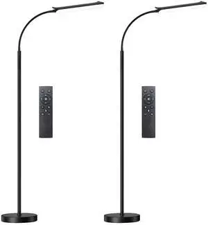 Floor Lamp 2 Pack, 18W 1800LM Bright LED Floor Lamp with 2 Remotes & Works with Smart Plug, Dimmable Timing Eye Caring Standing Reading Floor Lamps for Living Room Bedroom Office Floor Lamp 2 Pack, 18W 1800LM Bright LED Floor Lamp with 2 Remotes & Works with Smart Plug, Dimmable Timing Eye Caring Standing Reading Floor Lamps for Living Room Bedroom Office