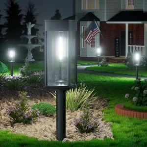 Solar Powered Pathway Lights, 4 Pack, 3 Heights, Cool White, IP65 Solar Path Lights Waterproof pair 3 adjustable heights and auto on/off with 1124 h runtime for driveway edges Solar Powered Pathway Lights, 4 Pack, 3 Heights, Cool White, IP65 Solar Path Lights Waterproof pair 3 adjustable heights and auto on/off with 1124 h runtime for driveway edges