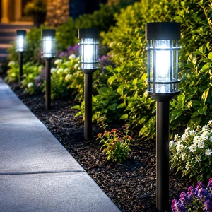 12 Pack Solar Lights Outdoor Pathway, Metal & Glass 21" Large Solar Pathway Lights, Solar Powered Garden Lights for Yard, Landscape, Driveway Walkway 12 Pack Solar Lights Outdoor Pathway, Metal & Glass 21" Large Solar Pathway Lights, Solar Powered Garden Lights for Yard, Landscape, Driveway Walkway