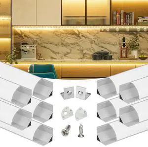 10Pack 6.6FT Silver V-Shape Corner LED Channel Milky Cover V1SW WW Silver LED Channel, Milky Diffuser Cover, 16x16mm V Shape, Corner Lighting, Fits 10mm LED Strips 10Pack 6.6FT Silver V-Shape Corner LED Channel Milky Cover V1SW WW Silver LED Channel, Milky Diffuser Cover, 16x16mm V Shape, Corner Lighting, Fits 10mm LED Strips