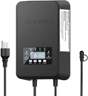 120W Low Voltage Transformer Outdoor Landscape Lighting Transformer with Timer and Photocell Sensor Waterproof 120V to 12V/14V AC Low Voltage Landscape Transformer for Spotlight Pathway Lights 120W Low Voltage Transformer Outdoor Landscape Lighting Transformer with Timer and Photocell Sensor Waterproof 120V to 12V/14V AC Low Voltage Landscape Transformer for Spotlight Pathway Lights
