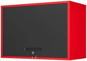 Metal Garage Wall Cabinet with Doors and Shelves,Wall Mounted Metal Storage Cabinet, Floating Steel Tool Cabinet for Garage,Basement,Kitchen,Warehouse (Red Black,21.6" H) Metal Garage Wall Cabinet with Doors and Shelves,Wall Mounted Metal Storage Cabinet, Floating Steel Tool Cabinet for Garage,Basement,Kitchen,Warehouse (Red Black,21.6" H)