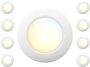 8 Packs 6 Inch 5CCT Field Selectable LED Low Profile Recessed & Surface Mount Disk Light, Round, 15W, 920 Lumens, CRI80, 27K-30K-35K-40K-50K, Driverless, Dimmable, ETL & Wet Listed, White 8 Packs 6 Inch 5CCT Field Selectable LED Low Profile Recessed & Surface Mount Disk Light, Round, 15W, 920 Lumens, CRI80, 27K-30K-35K-40K-50K, Driverless, Dimmable, ETL & Wet Listed, White