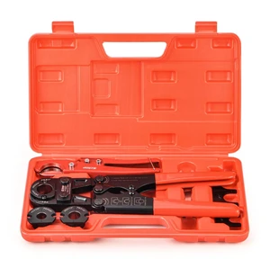 iCrimp Pex Pipe Crimping Tool kit for 3/8,1/2,3/4,1-inch Copper Ring with Free Gauge&Pex Pipe Cutter -Meet ASTM F1807 and Portable iCrimp Pex Pipe Crimping Tool kit for 3/8,1/2,3/4,1-inch Copper Ring with Free Gauge&Pex Pipe Cutter -Meet ASTM F1807 and Portable