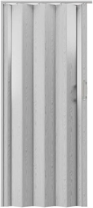Studio Series 36" x 80" PVC Foldable Accordion Door, Grey Trimmable PVC panels, flexible single-layer design, space-saving interior door, room divider, easy installation Studio Series 36" x 80" PVC Foldable Accordion Door, Grey Trimmable PVC panels, flexible single-layer design, space-saving interior door, room divider, easy installation