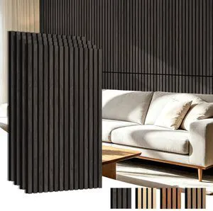 47 x 23.6 in Acoustic Wood Slat Design Wall Panels, 4-Pack, Grey Oak Lightweight, Noise Reduction, Crack Resistant, Sustainable, Easy Installation, for Office, Living Room, Bedroom Wall Decor 47 x 23.6 in Acoustic Wood Slat Design Wall Panels, 4-Pack, Grey Oak Lightweight, Noise Reduction, Crack Resistant, Sustainable, Easy Installation, for Office, Living Room, Bedroom Wall Decor