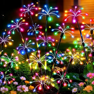 Solar Garden Lights Outdoor, 8 Pack Multicolor Fairy Firework Lights Waterproof Starburst Fairy Light, Garden Decor for Yard Patio Pathway Lawn, Unique Gifts for Women Mom, Christmas Decorations Solar Garden Lights Outdoor, 8 Pack Multicolor Fairy Firework Lights Waterproof Starburst Fairy Light, Garden Decor for Yard Patio Pathway Lawn, Unique Gifts for Women Mom, Christmas Decorations