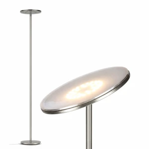 Sky LED Floor lamp, Torchiere Super Bright Floor Lamp for Living Room Decor & Office - Dimmable, Tall Standing Lamp with Warm Light for Bedroom & Reading - Brushed Nickel Sky LED Floor lamp, Torchiere Super Bright Floor Lamp for Living Room Decor & Office - Dimmable, Tall Standing Lamp with Warm Light for Bedroom & Reading - Brushed Nickel