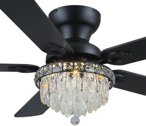 Crystal Ceiling Fan Fandelier with Lights-Modern Ceiling Fan(52" Black) Crystal Ceiling Fans with Remote Control,Modern Ceiling Fan with Noiseless DC Reversible Motor,Dining Room,Living Room Crystal Ceiling Fan Fandelier with Lights-Modern Ceiling Fan(52" Black) Crystal Ceiling Fans with Remote Control,Modern Ceiling Fan with Noiseless DC Reversible Motor,Dining Room,Living Room