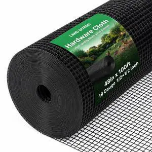 48 inch×100 ft Black Vinyl Coated Hardware Cloth, 19 Gauge 1/2 inch Black PVC Hardware Cloth, Welded Wire Fence Supports Poultry Netting Cage Fence 48 inch×100 ft Black Vinyl Coated Hardware Cloth, 19 Gauge 1/2 inch Black PVC Hardware Cloth, Welded Wire Fence Supports Poultry Netting Cage Fence
