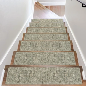 Stair Treads Non Slip Stair Runners for Wooden Steps, 8"x30" Rubber Backing Stair Mats Carpet Stair Tread Covers Staircase Step Treads for Dogs, Kids & Elders, Brown, 15PCS Stair Treads Non Slip Stair Runners for Wooden Steps, 8"x30" Rubber Backing Stair Mats Carpet Stair Tread Covers Staircase Step Treads for Dogs, Kids & Elders, Brown, 15PCS