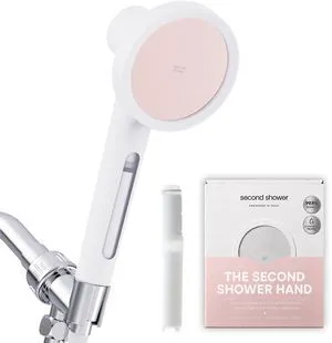SecondShower Filtered Shower Head with Handheld for Hard Water - NSF Certified 99.9% Chlorine Removal, High Pressure, Korean Vitamin C Filter for Soft Skin & Hair (Blossom Pink) SecondShower Filtered Shower Head with Handheld for Hard Water - NSF Certified 99.9% Chlorine Removal, High Pressure, Korean Vitamin C Filter for Soft Skin & Hair (Blossom Pink)