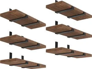 Shelf Brackets 12 Inch, Strong Heavy Duty Floating Shelf Brackets Pack of 12, Industrial Metal Iron Matte Black Shelving Brackets 1/5 Inch Thick Brackets for Shelves 12 PCS Shelf Brackets 12 Inch, Strong Heavy Duty Floating Shelf Brackets Pack of 12, Industrial Metal Iron Matte Black Shelving Brackets 1/5 Inch Thick Brackets for Shelves 12 PCS