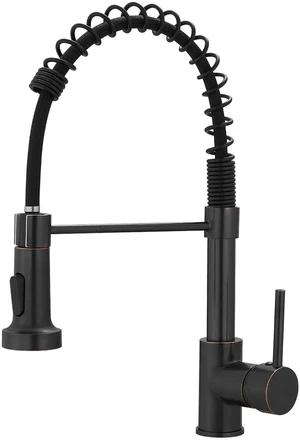 Oil Rubbed Bronze Kitchen Faucet, Commercial Single Handle Single Hole Bronze Kitchen Faucet with Pull Down Sprayer grifo para fregaderos de cocina Oil Rubbed Bronze Kitchen Faucet, Commercial Single Handle Single Hole Bronze Kitchen Faucet with Pull Down Sprayer grifo para fregaderos de cocina