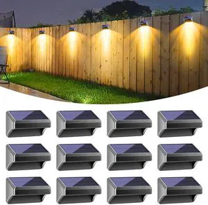 Solar Fence Lights, Fence Lights Fence Solar Lights Outdoor Waterproof Warm White & Color Glow LED Solar Lights for Backyard, Patio, Deck Railing, Stair Handrail, Pool and Wall (12 Packs) Solar Fence Lights, Fence Lights Fence Solar Lights Outdoor Waterproof Warm White & Color Glow LED Solar Lights for Backyard, Patio, Deck Railing, Stair Handrail, Pool and Wall (12 Packs)
