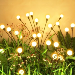 Solar Garden Lights Outdoor - 16 Pack 128 LED Firefly Lights Waterproof, Garden Decorations for Yard Patio Pathway Lawn Outside, Unique Gifts for Grandma Women, Solar Decor Warm White Solar Garden Lights Outdoor - 16 Pack 128 LED Firefly Lights Waterproof, Garden Decorations for Yard Patio Pathway Lawn Outside, Unique Gifts for Grandma Women, Solar Decor Warm White
