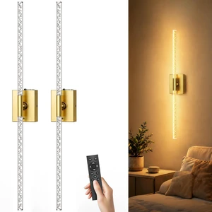 Battery Operated Wall Sconces Set of 2, 10000mAh, Gold Bubble crystal inspired bubble wall lamp wireless, Remote control & 360° Rotate, for Bedroom Living Room Mirror Decor Battery Operated Wall Sconces Set of 2, 10000mAh, Gold Bubble crystal inspired bubble wall lamp wireless, Remote control & 360° Rotate, for Bedroom Living Room Mirror Decor
