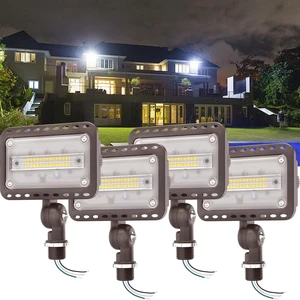 20W 2800LM LED Flood Lights Outdoor, 5000K, UL Listed, 4 Pack IP65 Waterproof Exterior Security Wall Lighting with 180°Knuckle, 120V Outside Aluminum Fixture for Buidings Garage Doorway 20W 2800LM LED Flood Lights Outdoor, 5000K, UL Listed, 4 Pack IP65 Waterproof Exterior Security Wall Lighting with 180°Knuckle, 120V Outside Aluminum Fixture for Buidings Garage Doorway