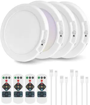 4 Pack Rechargeable Motion Sensor Ceiling Lights with Remote, Wireless Ceiling Light Battery Operated, Magnetic, 3CCT, Dimmable Shower Light, Motion Activated Light for Closet Bathroom Stairs Pantry 4 Pack Rechargeable Motion Sensor Ceiling Lights with Remote, Wireless Ceiling Light Battery Operated, Magnetic, 3CCT, Dimmable Shower Light, Motion Activated Light for Closet Bathroom Stairs Pantry