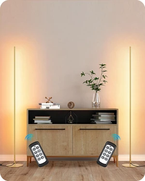 2 Pack 57.5 Corner Lamp with Remote, 7 CCT Adjustable & Dimmable 2700-6000K, Sturdy Base, LED Modern Floor Lamp for Bedroom, Living Room, Home Office, Gold 2 Pack 57.5 Corner Lamp with Remote, 7 CCT Adjustable & Dimmable 2700-6000K, Sturdy Base, LED Modern Floor Lamp for Bedroom, Living Room, Home Office, Gold