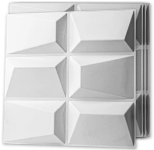 Decorative 3D Wall Panel, 32 Sq.FT PVC Interior Wall Decor for Living Room, Bedroom, Lobby, Office, Shopping Mall, White Decorative 3D Wall Panel, 32 Sq.FT PVC Interior Wall Decor for Living Room, Bedroom, Lobby, Office, Shopping Mall, White