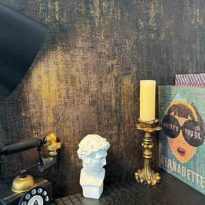 Vintage Metallic Peel and Stick Wallpaper Industrial Metallic Concrete Wall Paper Modern Stick on Wallpaper Self Adhesive Contact Paper(17.3" x 1200" Black Gold) Vintage Metallic Peel and Stick Wallpaper Industrial Metallic Concrete Wall Paper Modern Stick on Wallpaper Self Adhesive Contact Paper(17.3" x 1200" Black Gold)