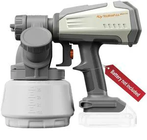 Cordless Paint Sprayer Shark700, Fits Dewalt 20V (No Battery) Brushless Motor, 3 Spray Patterns, 1300ml Capacity, Easy Side-Fill, Easy to Clean, For House Painting, Furniture, Outdoor Cordless Paint Sprayer Shark700, Fits Dewalt 20V (No Battery) Brushless Motor, 3 Spray Patterns, 1300ml Capacity, Easy Side-Fill, Easy to Clean, For House Painting, Furniture, Outdoor