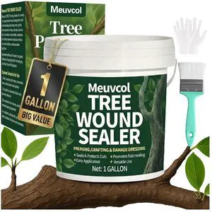Tree Wound Sealer & Dressing 1 Gallon, Tree Pruning Sealer for Cut, Damaged Bark, Grafting Effective Tree Repair Sealant for Shrub, Bonsai, Rose, Orchard, Trunk | Horticulture Grade Seal Paint Tree Wound Sealer & Dressing 1 Gallon, Tree Pruning Sealer for Cut, Damaged Bark, Grafting Effective Tree Repair Sealant for Shrub, Bonsai, Rose, Orchard, Trunk | Horticulture Grade Seal Paint
