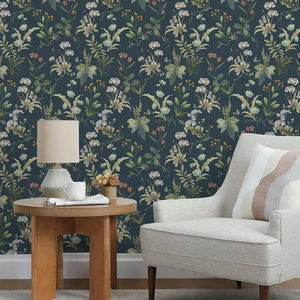 Vintage Floral Peel and Stick Wallpaper 800" x 17.3" Blue Botanical Contact Paper, Self Adhesive Removable Waterproof Wall Paper, Renter Friendly, Bedroom Cabinets DIY Decor Vintage Floral Peel and Stick Wallpaper 800" x 17.3" Blue Botanical Contact Paper, Self Adhesive Removable Waterproof Wall Paper, Renter Friendly, Bedroom Cabinets DIY Decor