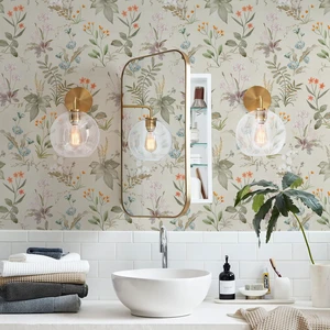 Vintage Floral Peel and Stick Wallpaper 17.3" x 480" Beige Botanical Contact Paper Self Adhesive Removable Waterproof Wall Paper, Renter Friendly, Bedroom Cabinets DIY Decor Vintage Floral Peel and Stick Wallpaper 17.3" x 480" Beige Botanical Contact Paper Self Adhesive Removable Waterproof Wall Paper, Renter Friendly, Bedroom Cabinets DIY Decor