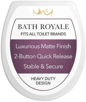 Slow Close Toilet Seat Round BR283-00 Heavy Duty & Scratch Resistant, Fits All Toilet Brands, MasterSuite Series Slow Close Toilet Seat Round BR283-00 Heavy Duty & Scratch Resistant, Fits All Toilet Brands, MasterSuite Series