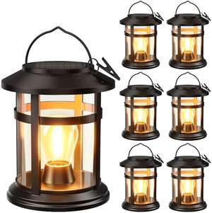 Solar Lantern Outdoor Waterproof, 6 Pack Bright Hanging Solar Lights for Outside Decorative, Upgraded Solar Powered Lanterns LED Lighting for Garden Patio Porch Decor Gifts Solar Lantern Outdoor Waterproof, 6 Pack Bright Hanging Solar Lights for Outside Decorative, Upgraded Solar Powered Lanterns LED Lighting for Garden Patio Porch Decor Gifts