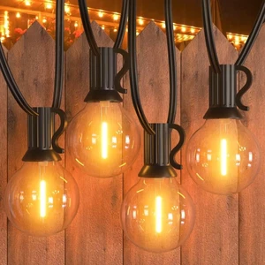 150FT Outdoor String Lights, Waterproof Patio Lights with 77 Dimmable Hanging Light Globe G40 Bulbs, 2700k Shatterproof Connectable for Backyard Gazebo Porch Outside Decor 150FT Outdoor String Lights, Waterproof Patio Lights with 77 Dimmable Hanging Light Globe G40 Bulbs, 2700k Shatterproof Connectable for Backyard Gazebo Porch Outside Decor