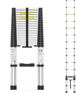 2026 New 9.8FT Telescoping Ladder 330lb Capacity Heavy-Duty Aluminum Anti-Slip Steps, Secure Attic Access, Roof And Home Renovation Use, Heavy-Duty Aluminum Construction, Extension Ladder 2026 New 9.8FT Telescoping Ladder 330lb Capacity Heavy-Duty Aluminum Anti-Slip Steps, Secure Attic Access, Roof And Home Renovation Use, Heavy-Duty Aluminum Construction, Extension Ladder