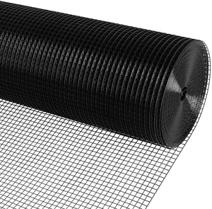 Black Vinyl Coated Hardware Cloth 1/2 Inch 48inx100ft 19 Gauge, Welded Wire Fencing Chicken Wire Mesh Roll Cage Wire Netting Black Vinyl Coated Hardware Cloth 1/2 Inch 48inx100ft 19 Gauge, Welded Wire Fencing Chicken Wire Mesh Roll Cage Wire Netting