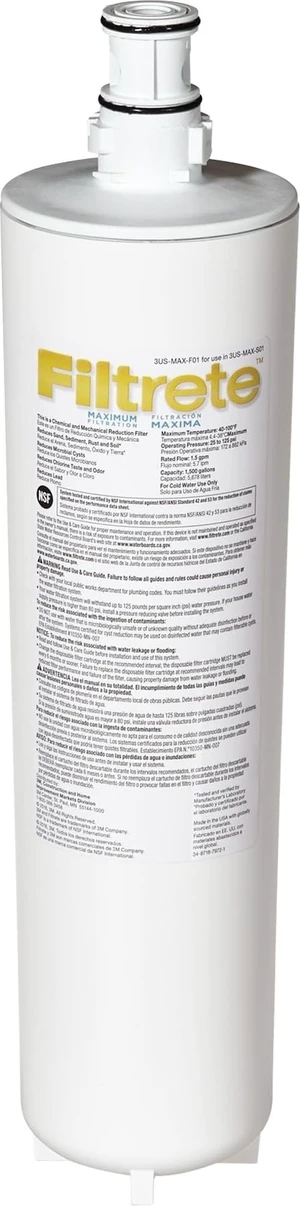 Under Sink Replacement Water Filter Cartridge 3USMAXF01 For 3US-MAX-S01 System, Easy To Install And Maintain, Under Sink Water Filter That Reduces Sediment, Chlorine Taste & Odor Under Sink Replacement Water Filter Cartridge 3USMAXF01 For 3US-MAX-S01 System, Easy To Install And Maintain, Under Sink Water Filter That Reduces Sediment, Chlorine Taste & Odor