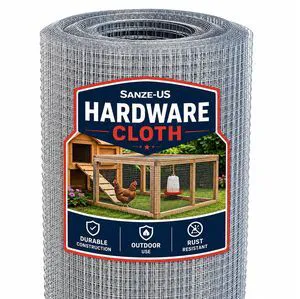 Hardware Cloth, 1/4 Inch 24in x 50ft 23 Gauge, Double-Layer Hot-Dip Galvanizing After Welding, Chicken Wire Fence Wire Mesh Poultry Netting Garden Fence Tree Guard Rolls Hardware Cloth, 1/4 Inch 24in x 50ft 23 Gauge, Double-Layer Hot-Dip Galvanizing After Welding, Chicken Wire Fence Wire Mesh Poultry Netting Garden Fence Tree Guard Rolls