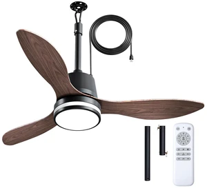 42" Outdoor Ceiling Fans with Lights, IP65 Waterproof Gazebo Fan Waterproof, Remote Control, 3000-6000K, 6 Speeds, Hook Hanging Plug in, for Patio Porch Pergola Garage 42" Outdoor Ceiling Fans with Lights, IP65 Waterproof Gazebo Fan Waterproof, Remote Control, 3000-6000K, 6 Speeds, Hook Hanging Plug in, for Patio Porch Pergola Garage