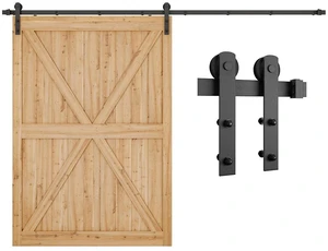10ft Sliding Barn Door Hardware kit, Fit 60" Wide Door Panel Barn Door Track, Sliding Door Hardware kit, Smoothly and Quietly -Heavy Duty Sturdy -Easy to Install, I Shape Hanger 10ft Sliding Barn Door Hardware kit, Fit 60" Wide Door Panel Barn Door Track, Sliding Door Hardware kit, Smoothly and Quietly -Heavy Duty Sturdy -Easy to Install, I Shape Hanger