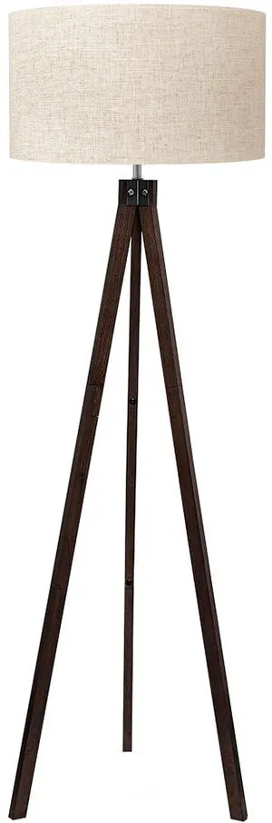 Tripod Floor Lamp Mid Century Modern Standing Lamps for Living Room Light-Diffusing Linen Shade, Premium Rubberwood Tripod with E26 Base, Adding Warmth to Bedroom, Office & Study Corner Walnut Tripod Floor Lamp Mid Century Modern Standing Lamps for Living Room Light-Diffusing Linen Shade, Premium Rubberwood Tripod with E26 Base, Adding Warmth to Bedroom, Office & Study Corner Walnut