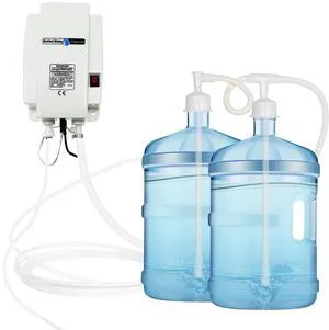 Bottled Drinking Water Dispensing Pump SystemDouble-Pipe Electric Water Pump for 5 Gallon Power 25W Pressure Value 60psi 1GPM Flow 2.5L Suitable for Coffee/Ice Machines,Refrigerators, Faucets Bottled Drinking Water Dispensing Pump SystemDouble-Pipe Electric Water Pump for 5 Gallon Power 25W Pressure Value 60psi 1GPM Flow 2.5L Suitable for Coffee/Ice Machines,Refrigerators, Faucets