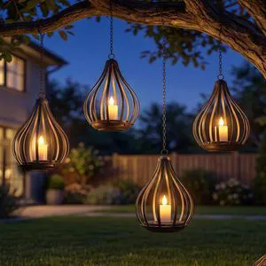 Solar Lanterns Outdoor Waterproof Hanging Solar Lights Outdoor Decor 4 Pack Outdoor Solar Lanterns with Flickering Flameless Candle for Garden Patio Backyard Pathway Decor, Gifts for Women Mom Grandma Solar Lanterns Outdoor Waterproof Hanging Solar Lights Outdoor Decor 4 Pack Outdoor Solar Lanterns with Flickering Flameless Candle for Garden Patio Backyard Pathway Decor, Gifts for Women Mom Grandma