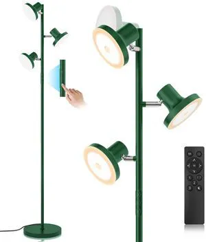 36W LED Tree Floor Lamp, Modern Dimmable Standing Lamp with Remote & Touch Control, 4 Color Temperatures, 3 Rotatable LED Light Floor Lamps for Living Room, Bedroom, Office 36W LED Tree Floor Lamp, Modern Dimmable Standing Lamp with Remote & Touch Control, 4 Color Temperatures, 3 Rotatable LED Light Floor Lamps for Living Room, Bedroom, Office