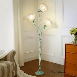 Flower Standing Lamp for Bedroom, Cute Corner Floor Lamp with Flexible Gooseneck,3 Light Floor Reading Lamp with 3 Color Temperatures, Bulbs Included, LED Tall floor Lamp for Living Room Corner(Green) Flower Standing Lamp for Bedroom, Cute Corner Floor Lamp with Flexible Gooseneck,3 Light Floor Reading Lamp with 3 Color Temperatures, Bulbs Included, LED Tall floor Lamp for Living Room Corner(Green)