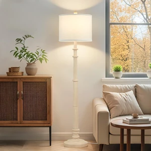 Floor Lamps for Living Room - 60" Farmhouse Floor Lamp with Adjustable Color Temperatures - Vintage Standing Lamp Reading Light with Linen Shade Rustic Tall Lamp for Bedroom Office, Oatmeal Wash Floor Lamps for Living Room - 60" Farmhouse Floor Lamp with Adjustable Color Temperatures - Vintage Standing Lamp Reading Light with Linen Shade Rustic Tall Lamp for Bedroom Office, Oatmeal Wash
