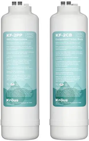 Replacement Filter Cartridges for Purita 2-Stage Under Sink Water Filtration System with Carbon Block and Polypropylene Filters (Set of 2), FC-101 Replacement Filter Cartridges for Purita 2-Stage Under Sink Water Filtration System with Carbon Block and Polypropylene Filters (Set of 2), FC-101