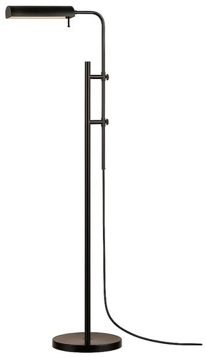 Cedric Adjustable Pharmacy Floor Lamp - Industrial Design for Reading, Crafting, Work - 10W LED, Height 45-61 inches - Ideal for Living Room, Bedside, Office - Black Cedric Adjustable Pharmacy Floor Lamp - Industrial Design for Reading, Crafting, Work - 10W LED, Height 45-61 inches - Ideal for Living Room, Bedside, Office - Black