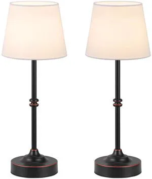 Rechargeable Cordless Table Lamp Antique Black - 2 Pack 4000mAh Battery Operated Lamp, 3000K Warm Light, Touch Control Stepless Dimming, for Bedside, Dining Table, Home Decor Rechargeable Cordless Table Lamp Antique Black - 2 Pack 4000mAh Battery Operated Lamp, 3000K Warm Light, Touch Control Stepless Dimming, for Bedside, Dining Table, Home Decor