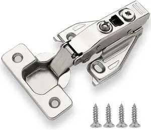 (30 PCS) Full Overlay Soft Close Cabinet Hinges for Kitchen Cabinets - 105° Face Frame Concealed Cabinet Door Hinge -3 Way Adjustability -Clip on Plate & Matching Screw 4 Easy Installation (30 PCS) Full Overlay Soft Close Cabinet Hinges for Kitchen Cabinets - 105° Face Frame Concealed Cabinet Door Hinge -3 Way Adjustability -Clip on Plate & Matching Screw 4 Easy Installation